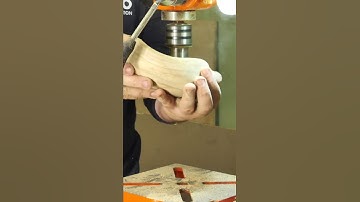 Drillpress: The Best Option for Irregular Bowl Sanding #woodworking #shorts