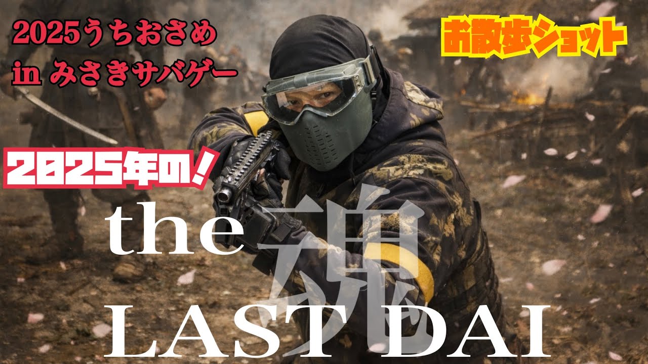 （サバゲーくそ動画）大阪みさきサバゲーで2025年のうちおさめ