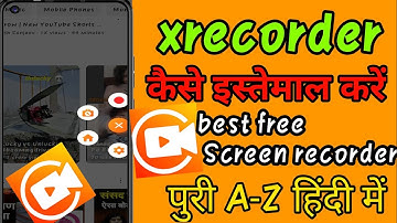 xrecorder kaise use Kare /du Screen Recorder kaise use Kare/ how to screen xrecorder apps