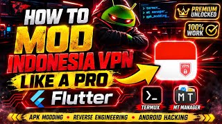 Flutter APK Modding Tutorial (2026) | INDONESIA VPN Using MT Manager + Termux screenshot 1