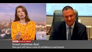 Erel Margalit, live TV interview with Nuala McGovern, BBC World