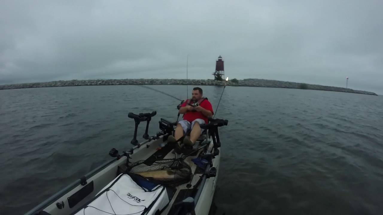 Kayak Fishing King Salmon Double in my Hobie PA17T YouTube