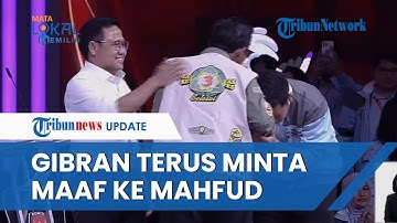 Bisikan Maaf Gibran saat Salami Cak Imin dan Mahfud MD setelah Debat, Sampai Ditepuk-tepuk Mahfud