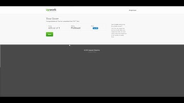 Upwork Php Test Top 10% 4.8 Latest 22 august 2017
