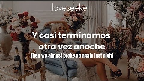 SABRINA CARPENTER-WE ALMOST BROKE UP AGAIN LAST NIGHT,(Lyrics/Sub. Español)/AUIDO OFICIAL 
