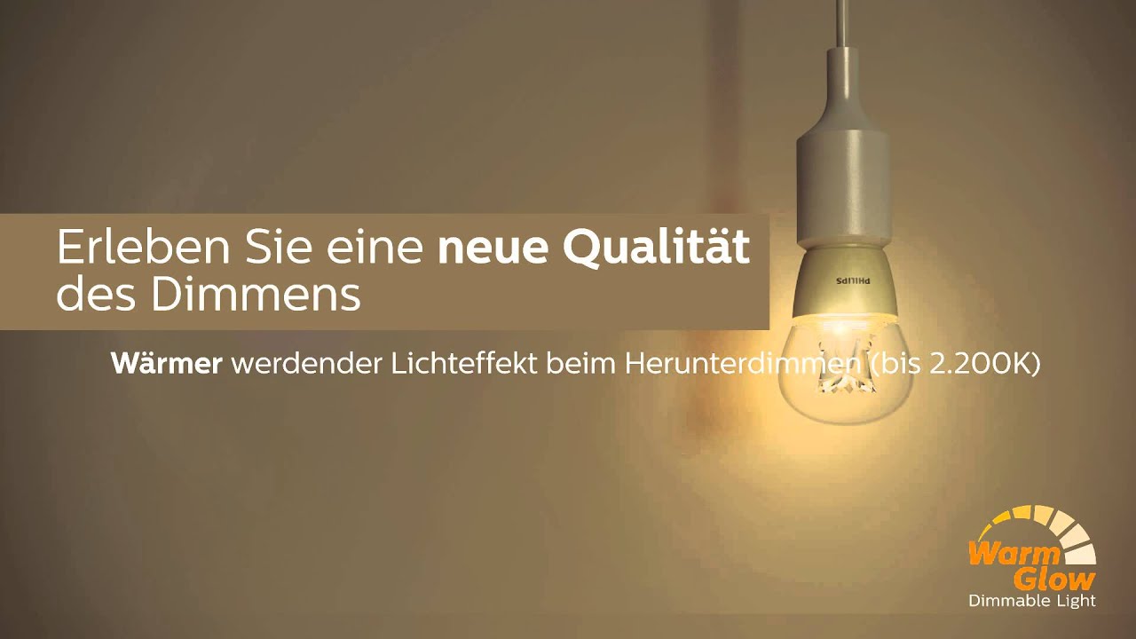 Dimmbare LED Lampen "WarmGlow" Von Philips Bei Lampenwelt