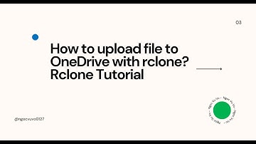 Rclone Tutorial #3 - Using Rclone to Copy Files from Google Drive to OneDrive.