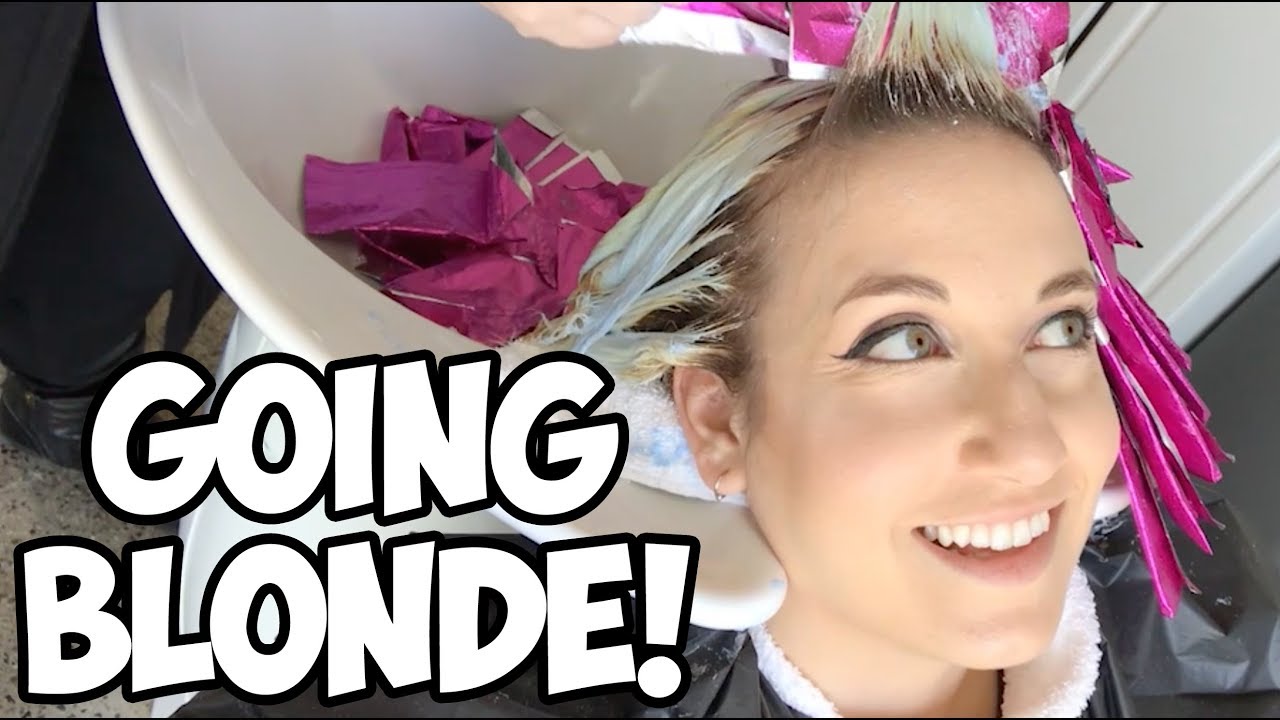 dying hair blonde video