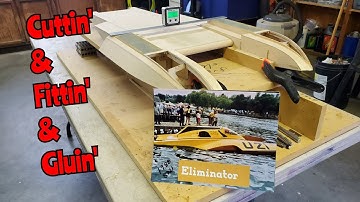 Radio Controlled Racing Hydroplane Boat Build Continues - Sponson Non-Trips Fitting & Assembly