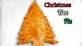 Christmas tree pie/How to prepare meat pie/meat pie recipe