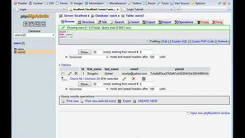 Hướng dẫn tạo Form đăng nhập với PHP & MySQL