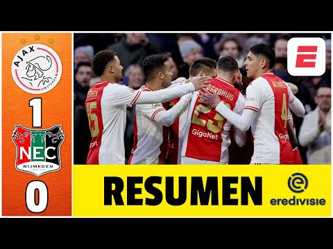 AJAX, con EDSON ÁLVAREZ de titular, se quedó con la victoria por 1-0 ante el NEC | Eredivisie