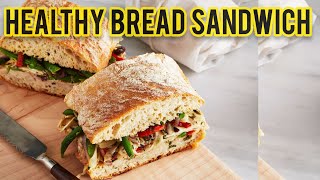 Healthy bread sandwich meal . Ready in just 5 mint