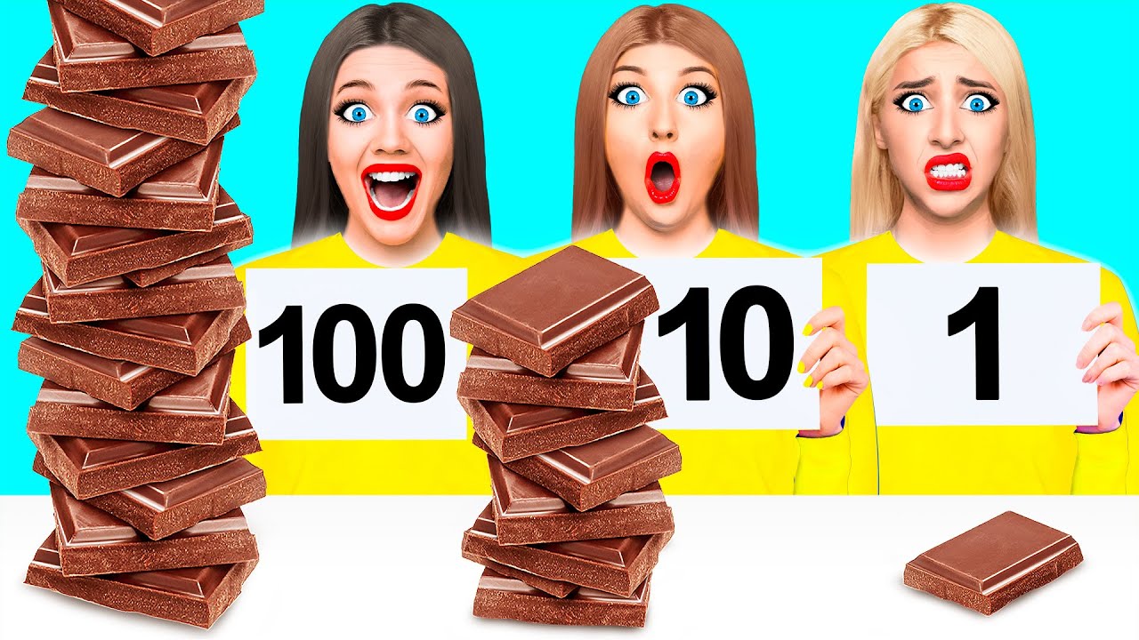 चॉकलेट चैलेंज की 100 परतें #2 Multi DO Food