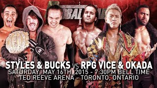 Aj Styles & The Young Bucks Bullet Club Vs. Kazuchika Okada & Roppongi Vice Chaos