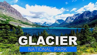 GLACIER NATIONAL PARK ★ With ♫ ♬ Calming Music ||► 9 min 🇺🇸
