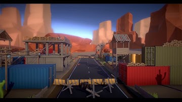 BadLands camp (Speed Level Design on Unity) Low Poly