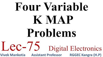 Four Variable K MAP Problems :Lec-75