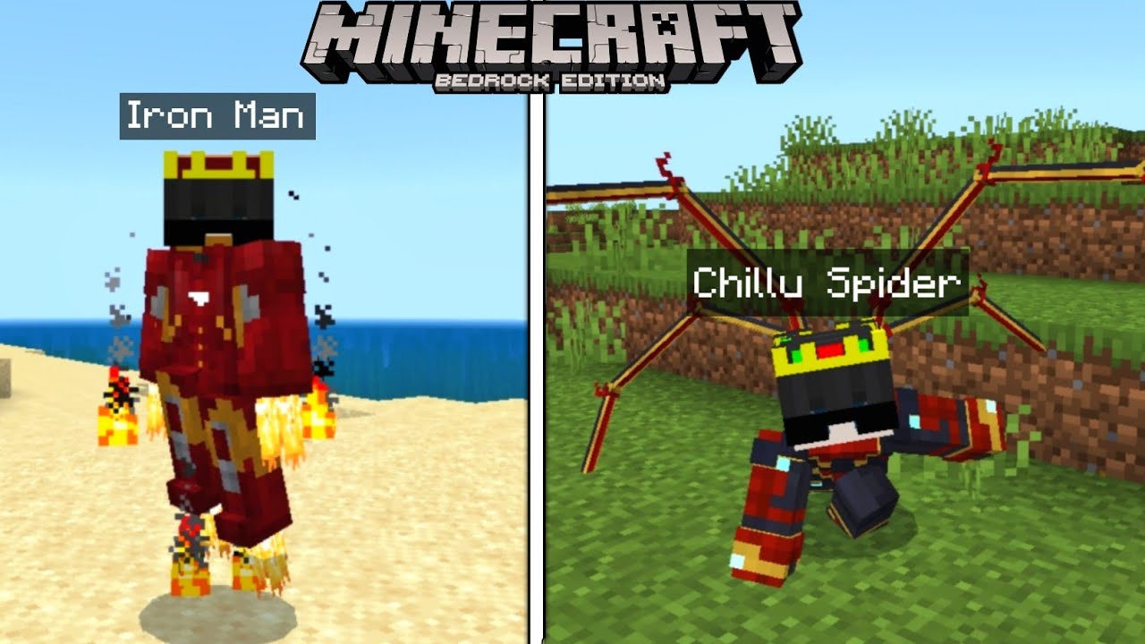 I become superhero in Minecraft pe | Chillu Playz