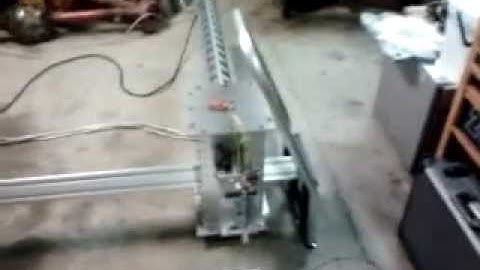 Homemade portable CNC plasma cutter. First run