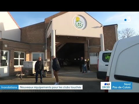 FRANCE 3 Nord-Pas-de-Calais - 20/01/2024 Nouveaux équipements pour les clubs touchés