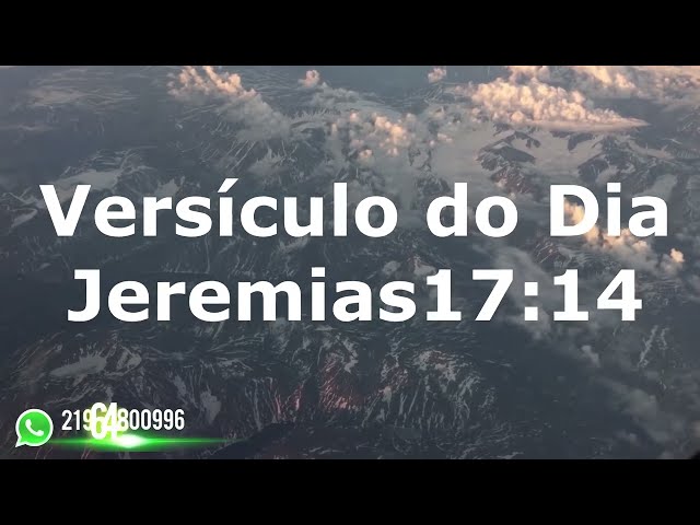 Jeremias 17:14 (Cura-me e serei curado) - Bíblia