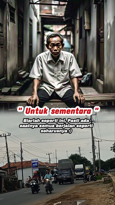 Untuk sementara biarlah seperti ini, Pasti ada saatnya semua berjalan seperti seharusnya