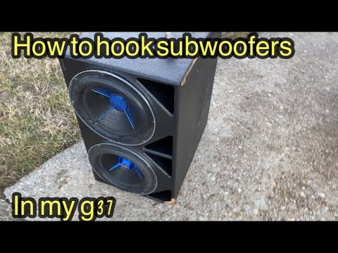 G37 Subwoofer setup/wiring