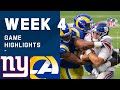 Giants vs. Rams Week 4 Highlights | NFL 2020