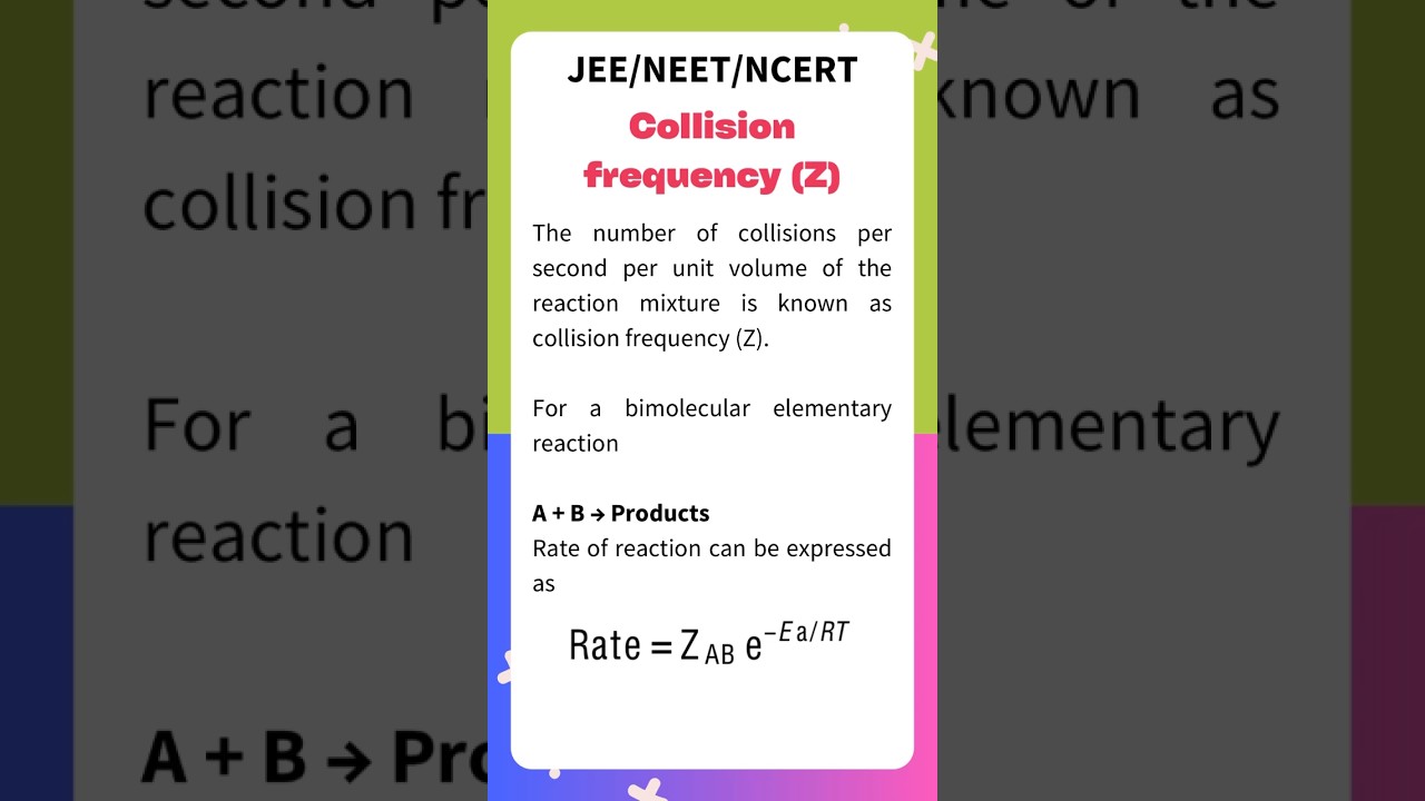 Collision frequency|jee 2024 strategy|neet 2024 preparation|iit