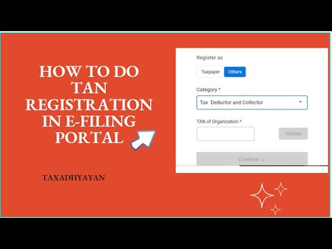 How to Register TAN in E-filing Portal