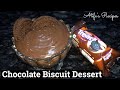 5 minute chocolate biscuit dessert easy dessert recipe chocolate dessert  atifas recipes shorts
