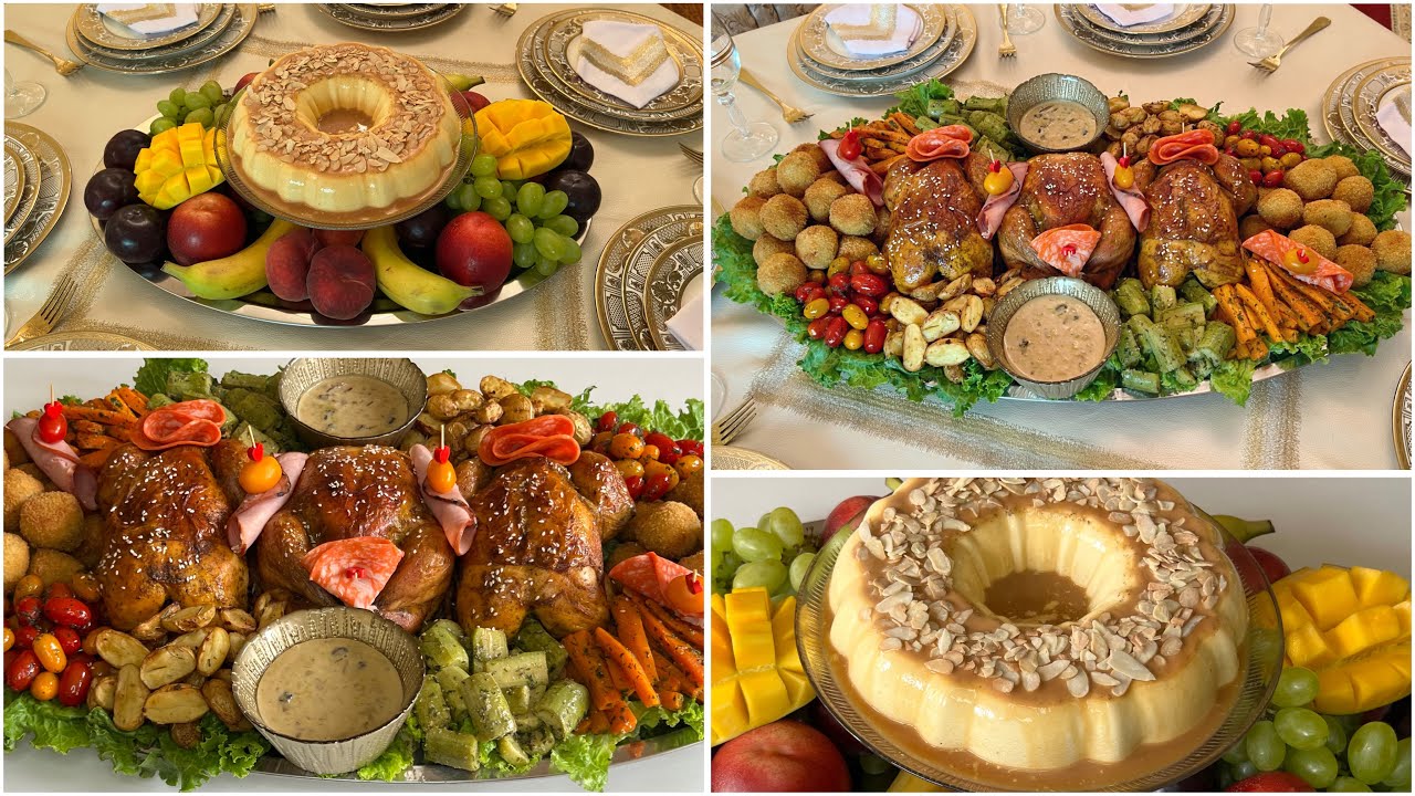 عراضة مغربية هماوية كاملة مكمولة🇲🇦دجاج معمر ومشوي فالفران طايب زبدة وفلون المناسبات بدون فرن ولا بيض