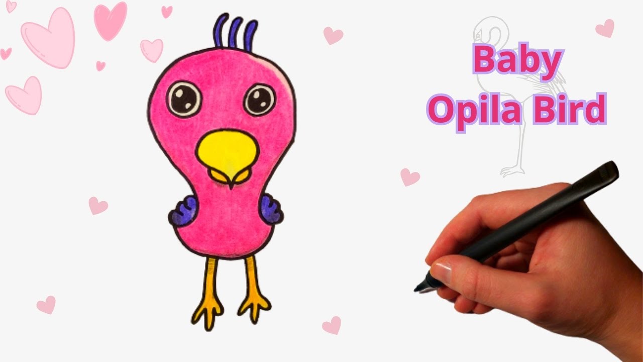 How to draw Opila (Bird Garten of Banban) 