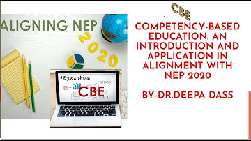Competency Based Education: Aligning with NEP 2020,What is competency based learning in NEP 2020?
