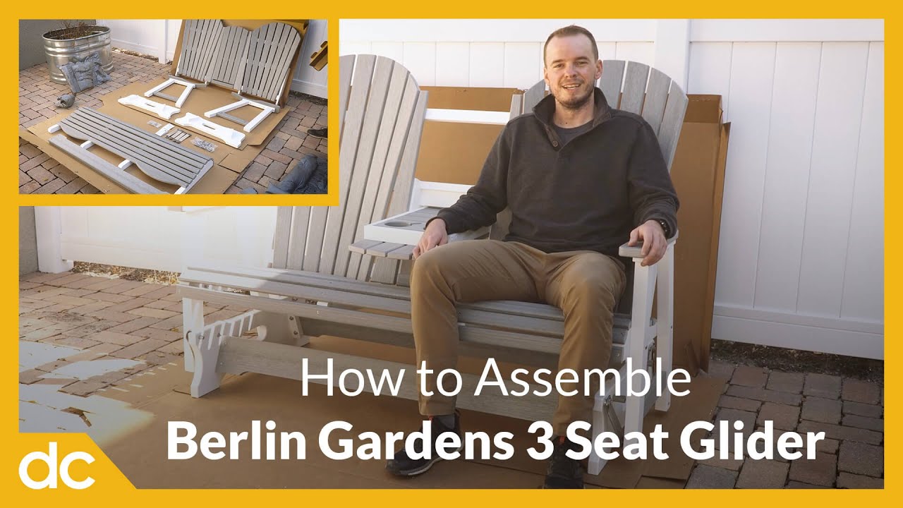 How to Assemble the Berlin Gardens Three Seat Glider from DutchCrafters
