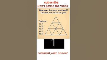 Tell how many triangles are there in this picture 🖼️__⁉️ comment your answer 😃 ,#shorts #gk #maths🖼️