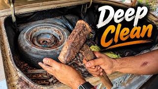 Can We Save This Old Caprice Trunk? | Deep Clean | Old School Saturday