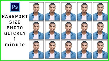 How to make passport size photo quickly in photoshop cs6 |shortcut tutorial