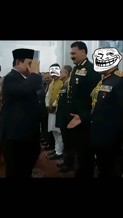 💀 ' Aura ' when Indonesia's president meets chief of Indian army #4k #army #aura #shorts #attitude