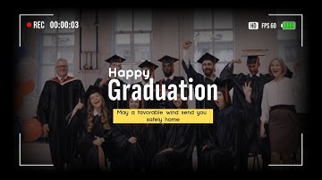 Free Camera Memory Graduation Photo Collage Slideshow Video Template (Customizable) - FlexClip