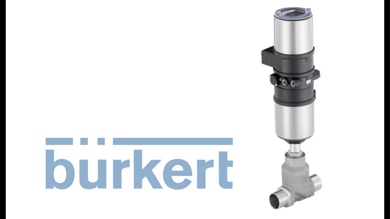 Регулирующий клапан с пневмоприводом Burkert - YouTube