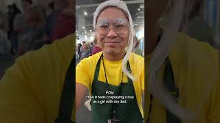 POV: How it feels cosplaying a boy as a girl with my dad.