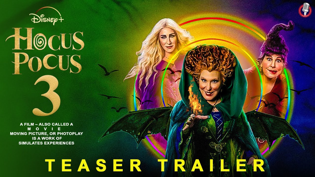 Hocus Pocus 3 Teaser Trailer    Disney+   Bette Midler,Sarah Jessica  Parker, Film Series, Cast