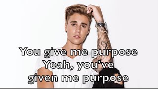 Video thumbnail of "Justin Bieber - Purpose Karaoke Acoustic Guitar Instrumental Cover Backing Track + Lyrics"