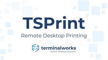 TSPrint - Remote desktop printing