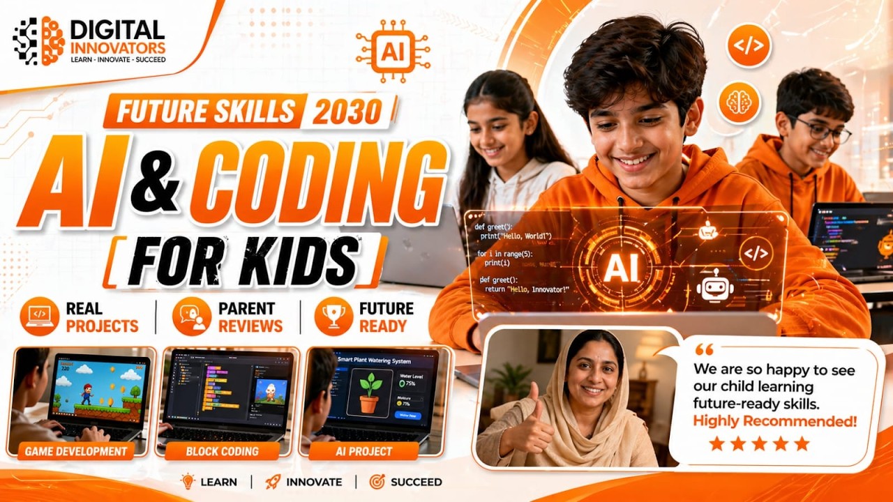 AI & Coding for Kids | Future Skills 2030 | Real Projects & Parent ...