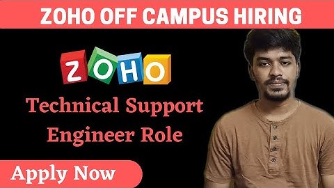 Zoho Off Campus Hiring | Technical Support Engineer | BiNaRiEs