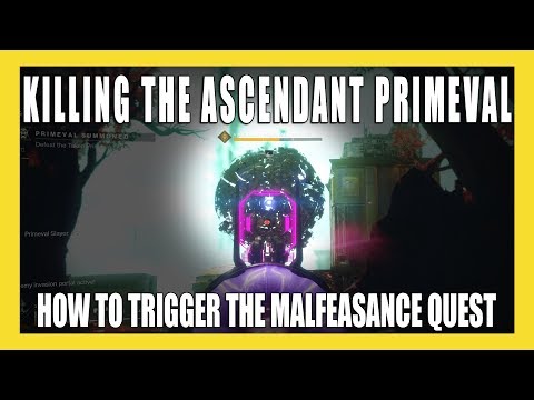 Video: Destiny 2 Malfeasance Quest-steg Och Hur Man Kan Leka Ascendant Primeval Servitor