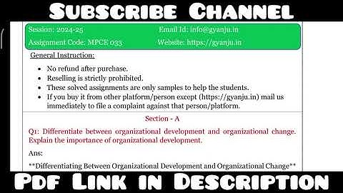 IGNOU MPCE 033 Solved Assignment 2024-25